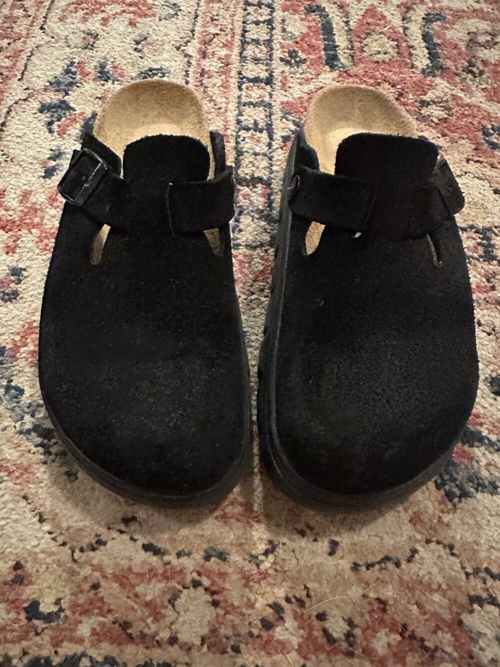 Birkenstock Papillio Boston Chunky Clog Size 37 Black Leather
